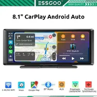 Insta24 Autoradio Touchscreen 8 Zoll MP5 Player mit Wireless Apple CarPlay Android Auto Bluetooth Freisprechanlage GPS Navigation AUX USB FM Radio Display 1600 x