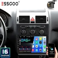 Insta24 Autoradio für VW Touran 1T1 1T2 1T3 2003-2010 DAB Plus Android 16 10 Zoll Touchscreen GPS Navi CarPlay Android Auto Bluetooth Freisprechanlage 2 DIN 4x45