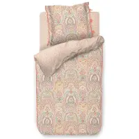 OEM Bettwäsche-Set Jabali Flower, Korallenrot, 200x200+2x80x80 cm