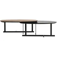 AEA Couchtisch Modern Braun Designer-Couchtisch Minimalismus Stoff Holz
