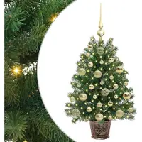 vidaXL Künstlicher Weihnachtsbaum Grün 75 cm PE und PVC