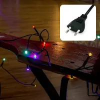 Dripio LED Mini-Lichtkette, 100 bunte LEDs, 14,85 m, mit Stecker, Innen