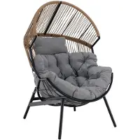 Kondela Gartenstuhl Neo - braun / grau