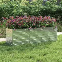 Merkloos Erhöhter Blumenkasten aus verzinktem Stahl