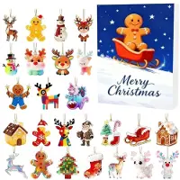 Merkloos 2D-Acryl-Dekoration für einen Adventskalender mit 24 Tagen