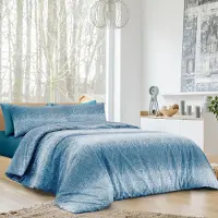 OEM Bettwäscheset Einzelbett 150x200 cm, 100% Baumwolle, Italien