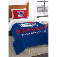 OEM NHL New York Rangers Bettdecken-Set, Twin, 100% Polyester