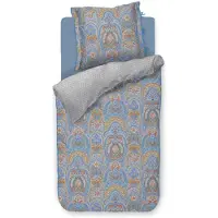 OEM Bettwäsche-Set Blau 155x220 cm, 2 Kissenbezüge 80x80 cm