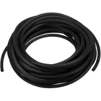 OEM Gummischlauch, 5 m, 3 mm AD, 1,5 mm ID, schwarz, für DIY-Schmuck