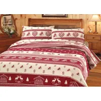 OEM Dekbedovertrek Einzelbett 155x200 cm Tirol-Motiv Baumwolle