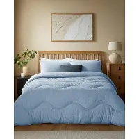 OEM Bettdecken-Set 4,5 TOG Super King Tufted Dots Dusk Blue
