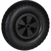 Dripio Schubkarrenrad 4.00-6, Vollgummi, pannensicher, 100 kg, schwarz