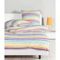 OEM Bettwäsche Seersucker Tango 135x200 + 80x80 cm, Multicolor