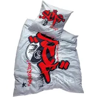OEM Bettwäsche GOTS Graffiti-Set, 100% Baumwolle, 135x200 cm