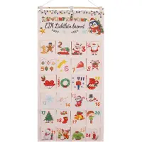 Dripio Adventskalender aus Stoff, 24 Beutel, zum Befüllen, Aufhängen