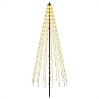 Syfax LED-Weihnachtsbaum EKENAS 165 cm 270 LEDs Warmes Weiß Eisen