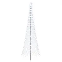 Syfax LED-Weihnachtsbaum 400 cm 450 LEDs Kaltes Weiß Eisen Schwarz