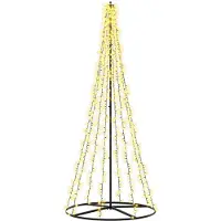 Syfax LED-Weihnachtsbaum EKENAS 235 cm 1000 LEDs Warmes Weiß Stahl