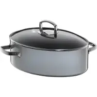 WMF 3201111938, Oval, Allzweckpfanne, Schwarz, Edelstahl, 8,1 l, Keramik, Elektro, Gas, Halogen, Induktion, 365 mm
