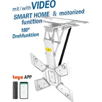 My Wall HL 46 MWL TV Deckenhalter klappbar motorisiert 23 - 65 Zoll Fernseher Smart Home weiß