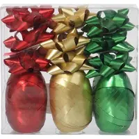 Goliat Geschenkverpackungsset: Rosetten + Bänder, Farbmix