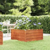 Merkloos Erhöhtes Blumenbeet aus Cortenstahl für Garten und Balkon