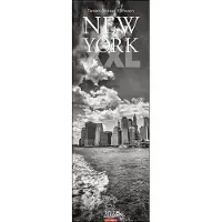Merkloos New York XXL Kalender 2024 - 34x98 cm - Fotografien von Wolkenkratzern