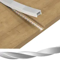 Dripio 3M LED Neon Silikonprofil, flexibel, milchig weiß, für Streifen ≤ 12 mm