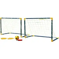 Master Set Mit 2 Tore 85X60X42Cm + Ball + Pumpe