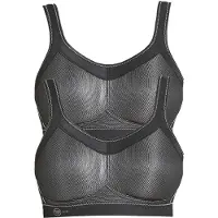 Anita Sport-BH "Sport BH momentum", Damen, Gr. 70, Cup E, schwarz (schwarz schwarz), Stoff, Obermaterial: 70% Polyester PES. 15% Polyamid PA. 15% Elasthan EL., BHs Sport-BH
