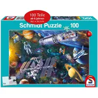 Schmidt Spiele 56455 Weltraumspaß Kinderpuzzle, 100 Teile, 100 Stück(e), Leerzeichen, 6 Jahr(e)