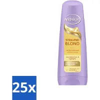 Unilever 25 x Andrélon Stralend Blond Conditioner - 200 ml - Vorteilspackung - 25 Stücke