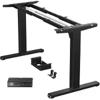 OEM Steh-Sitz Schreibtischrahmen, 100 kg, höhenverstellbar, 110-220 cm