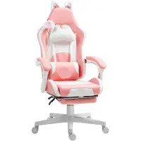 Selius Gaming-Stuhl – mit Fußstütze – Bürostuhl – ergonomisch – verstellbar – kippbar bis 135°