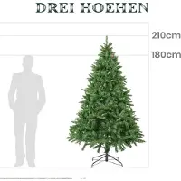Selius Kunsttannenbaum, 180 cm, PVC – Metallfuß – 1205 Zweige