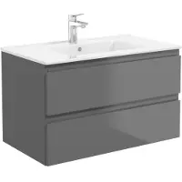 OLTENS-BIURO OLTENS Vernal Waschtischunterschrank mit Waschbecken 81 x 48,8 cm, mit 2 Schubladen