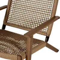 Selius Gartenstuhl - Gartenstuhl - Gartenmöbel - Loungesessel - Balkonstuhl - Holz und Rattan