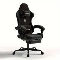 Selius Gaming-Stuhl - Gaming-Sessel - Bürostuhl - Arbeitshocker - Relaxsessel - Schwarz - Ergonomisches, hochwertiges Design