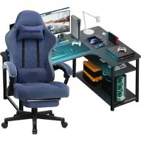 Selius Gamestoel – Bürostuhl – Gaming-Stuhl – Verstellbare Rückenlehne – Mit 360° schwenkbarer Sitzfläche