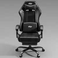 Selius Ergonomischer Gaming-Stuhl - Bürostuhl - Computerstuhl - Arbeitshocker - Schwarz