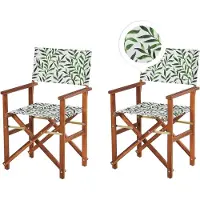 Selius Gartenstühle - Gartenstühle - Klappstühle - Balkonstühle - Stühle aus Akazienholz - Set mit 2 Stück