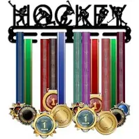 FEELNEEDY Medaillehouder Wandrek 39,9 cm Hockey Design - Sportprijzen Display - Medaille Hanger für Atleten & Dekoration