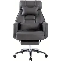 Selius Ergonomischer Drehstuhl – Gaming-Stuhl – Bürostuhl – Loungestuhl – Grau – Rückenlehne verstellbar bis 155°