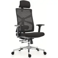 Selius Ergonomischer Bürostuhl - Bürostuhl - Arbeitshocker - Schreibtischstuhl für Studenten - Gaming-Stuhl - Atmungsaktives Mesh-Material