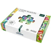 Habarri Lernpuzzle Dinosaurier Set - 120 Teile - 6 x 20 Teile Vorschulpuzzle ab 4 Jahren