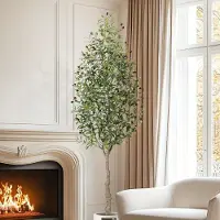 Selius Künstlicher Olivenbaum - Zimmerpflanze - Imitations-Olivenbaum - Dekorative Pflanze - Künstliche Pflanze - 213 cm hoch