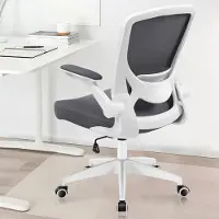 Selius Bürostuhl - Ergonomischer Stuhl - Computerstuhl - Kanzleistuhl - Klappbare Armlehnen