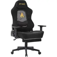 Selius Ergonomischer Bürostuhl - Bürostuhl - Gaming-Stuhl - Drehstuhl - Arbeitshocker - Mit Fußstütze und Lendenwirbelstütze