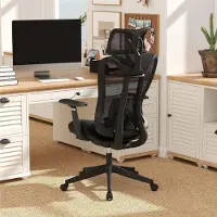 Selius Ergonomischer Bürostuhl - Bürostuhl - Bürosessel - Arbeitshocker - Computerstuhl - Verstellbare Lendenwirbelstütze