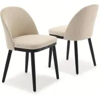 Selius Esszimmerstühle - Stühle - Gartenstühle - Küchenstühle - Bistrostühle - Set mit 2 Stück - Sitzfläche mit Memory-Schaum